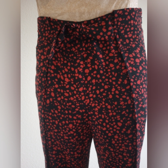 Red and Black Floral Midi Skirt - Picture 5 of 5